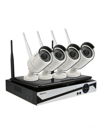 Wireless WiFi IP Night Vision Surveillance Camera Black/Gold 4.263kg