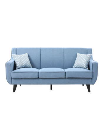 3-Seater Natalia Sofa With Scatter Cushions Blue