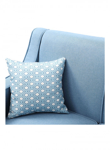 3-Seater Natalia Sofa With Scatter Cushions Blue