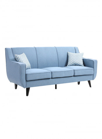 3-Seater Natalia Sofa With Scatter Cushions Blue