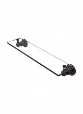 Beveled Edges Glass Shelf Clear/Brown 22inch