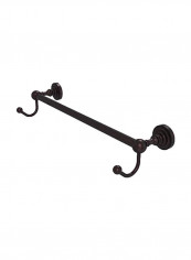Dottingham Collection Integrated Hooks Towel Bar Brown 30inch