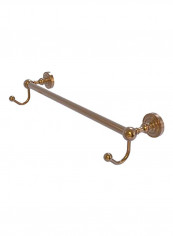 Dottingham Collection Integrated Hooks Towel Bar Brushed Bronze 30inch