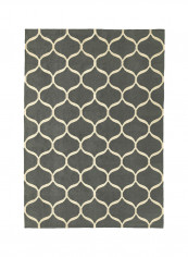 Flatwoven Handmade Area Rug Grey 240 x 170centimeter