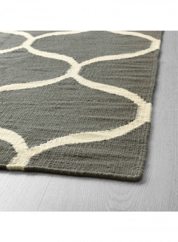 Flatwoven Handmade Area Rug Grey 240 x 170centimeter