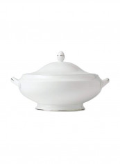 Signet Platinum Vegetable Bowl With Lid White 8inch