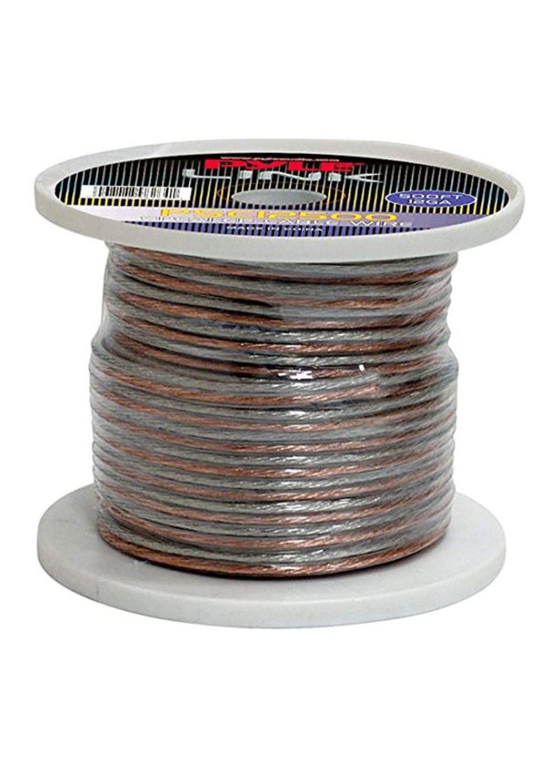 12-Gauge Spool Of Speaker Zip Wire 500feet Silver/Brown