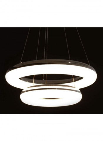 Mia LED Pendant Lamp Silver/Clear 60x60x30cm