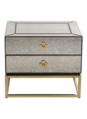 Bessie End Table With 2 Drawers Multicolour 70x35x70cm