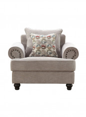Charlston 1-Seater Sofa Grey 115x85x97centimeter