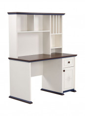 Marine Study Desk White/Brown 133x162x60centimeter