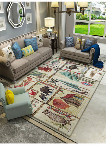 Geometry Comfortable Living Room Carpet Beige 200x300centimeter
