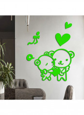 1-Piece 3D Cartoon Wall Sticker Green 60x90cm reviews 1-Piece 3D Cartoon Wall Sticker Green 60x90cm