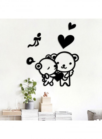 3D Cartoon Wall Sticker Black