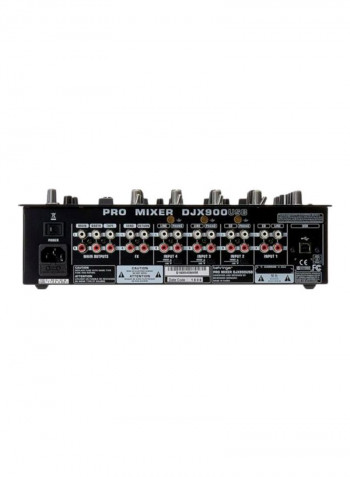 5-Channel Professional DJ Mixer DJX900USB Black