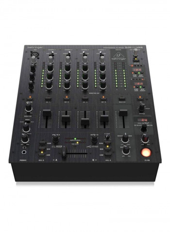 5-Channel Professional DJ Mixer DJX900USB Black