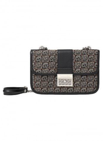 Adjustable Strap Monogram Crossbody Bag Multicolour