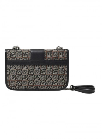 Adjustable Strap Monogram Crossbody Bag Multicolour