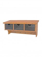 Wooden Wall Shelf Brown 33x14.5x11inch reviews Wooden Wall Shelf Brown 33x14.5x11inch