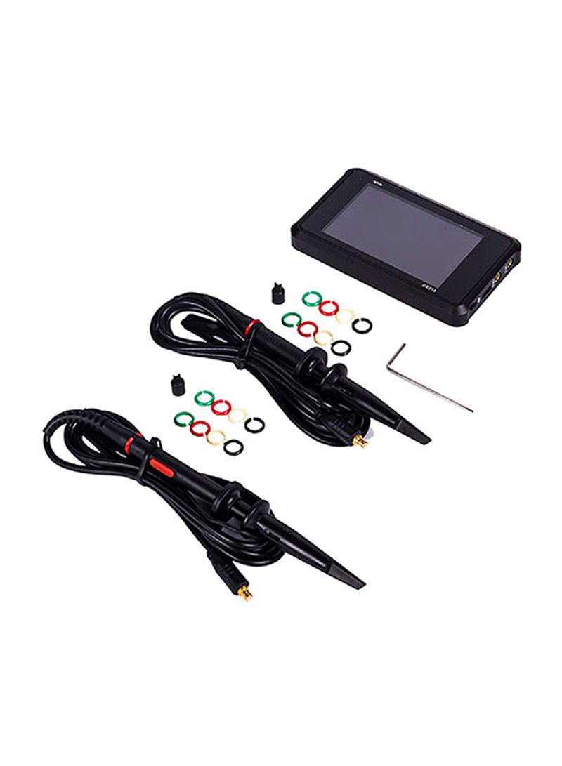 Mini Digital Ultralight USB Rechargeable Handheld Oscilloscope Kit Black 100 x 56.5 x 10.7millimeter