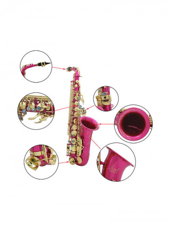 Brass B Flat Straight Soprano Saxophone Woodwind Instrument