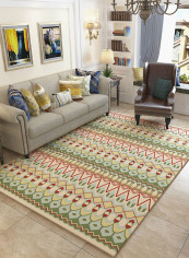 Rectabgular Living Room Carpet Multicolour 200x300centimeter