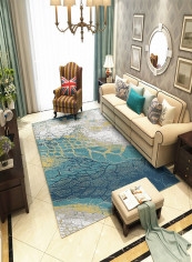 Rectangular Living Room Carpet Multicolour 200x300centimeter