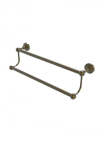 Waverly Place Collection Double Towel Bar Antique Brass 30inch
