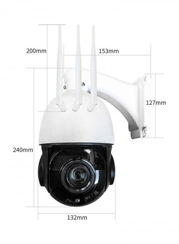 Wireless WIFI Camera White/Black