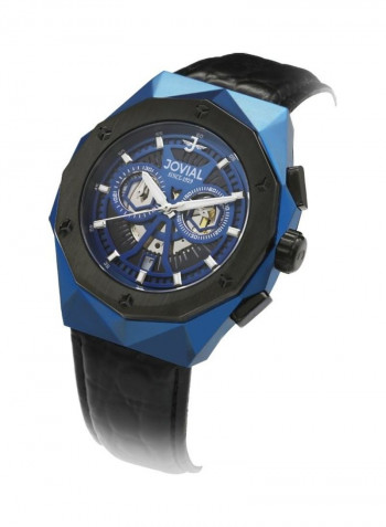 Men's Leather Analog Watch 1505GBLC54E