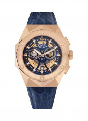 Men's Leather Analog Watch 1505GRLC54E