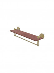 Tango Collection Integrated Towel Wooden Shelf Brown/Gold 22x5x4inch