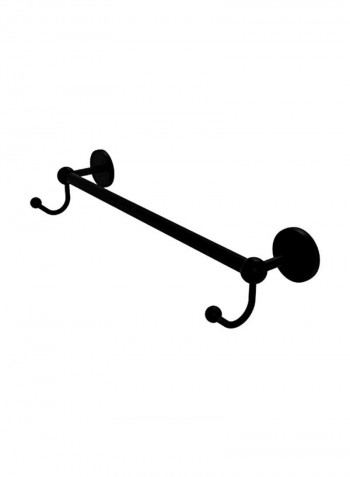 Prestige Skyline Collection Integrated Hooks Towel Bar Matte Black 36inch