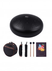 15-Tone Steel Tongue Drum With Mallets & Carry Bag