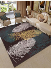 Floral Print Anti-Skidding Living Room Carpet Multicolour 200x300centimeter