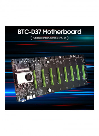 BTC-D37 Motherboard With Onboard Intel Celeron 847 CPU Black