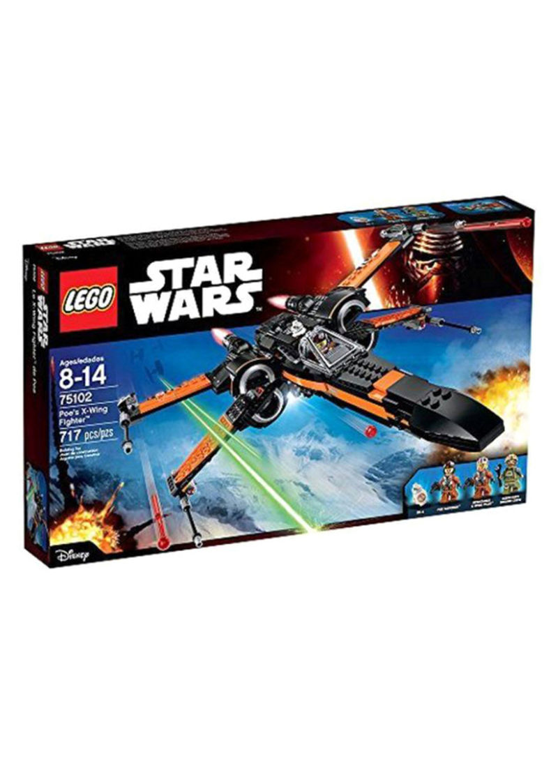 717-Piece Star Wars Poes X-Wing Fighter Building Set 75102