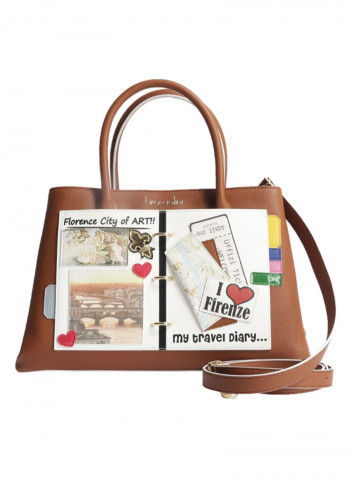 My Travel Diary Stickers Shoulder Bag Multicolour