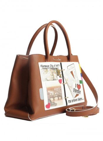 My Travel Diary Stickers Shoulder Bag Multicolour