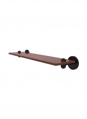 Tango Collection Wooden Bathroom Shelf Brown 22inch