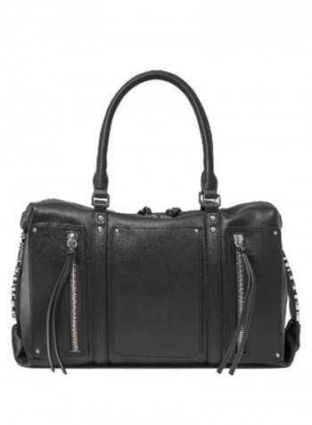 Ginger Side Logo Detail Shoulder Bag Black