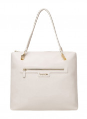 Jennifer Logo Detail Reversible Shoulder Bag White