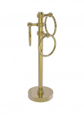 3-Ring Groovy Accents Guest Towel Holder Gold