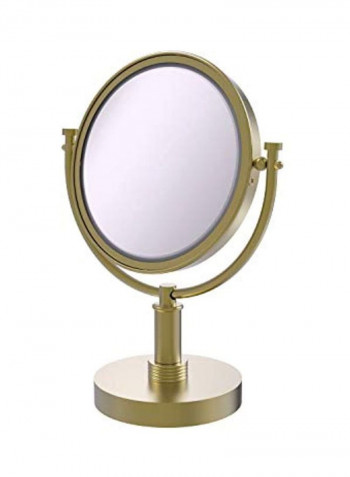 Double Face Make-Up Mirror Gold 8inch