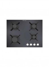 Builtin - Hobs Black 4 Gas Burners Auto Ignition BO217VF Black