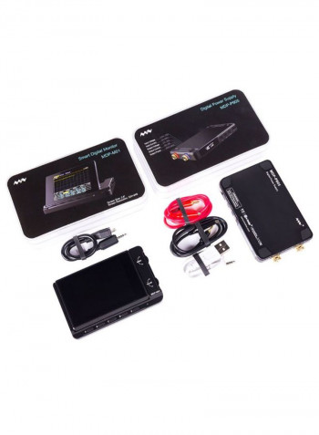 Mini Wireless Digital Power Supply System With TFT Screen Monitor Black