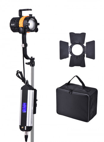 Pulsar5 50W 5600K Mini LED Spotlight Focusable Dimmable Fanless With 4-Leaf Barn Door/Separated Control/Bag