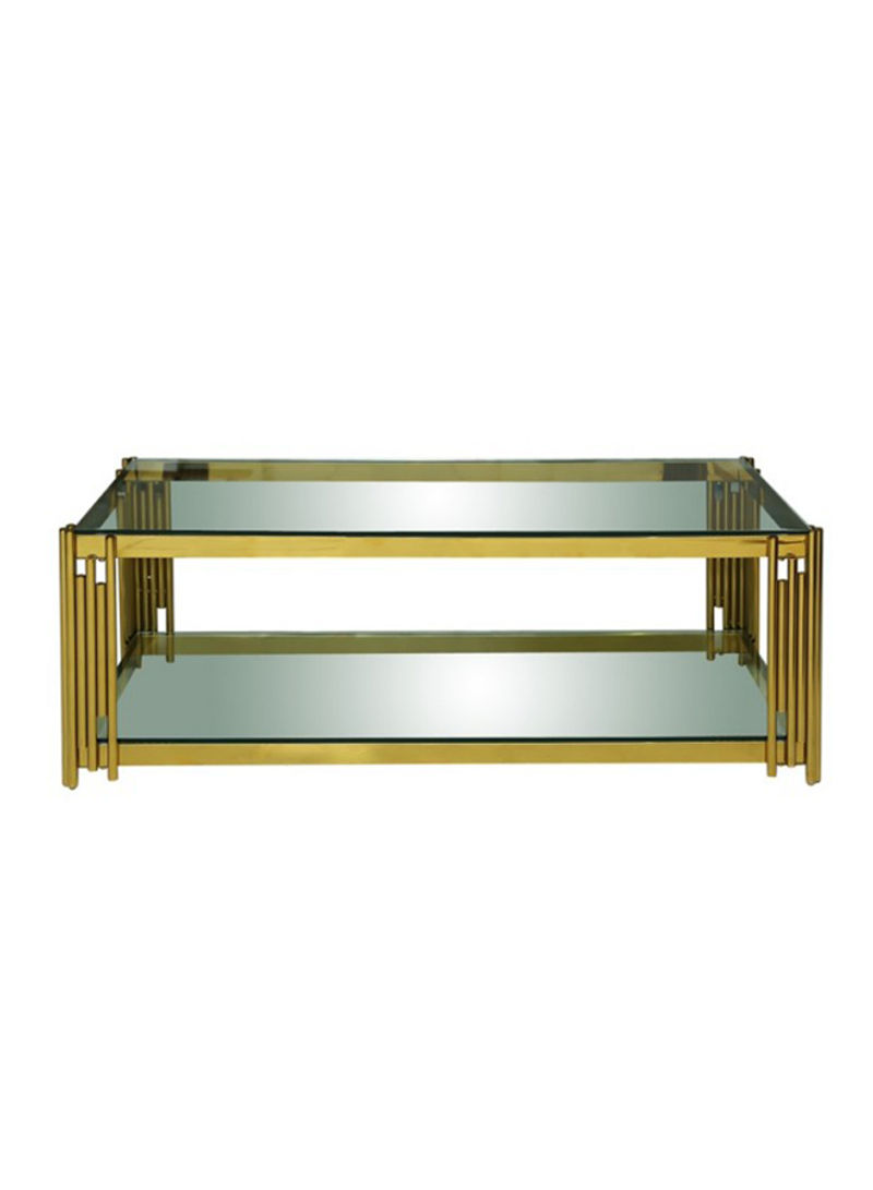 Persea Coffee Table Gold 124 x 64 x 46centimeter