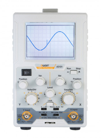 Single Channel Desktop Digital Storage Oscilloscope White