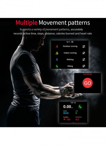Touch Screen 4G Smart Watch With Dual Camera Black